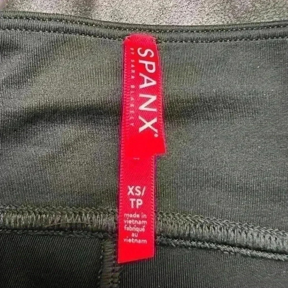 SPANX Faux Leather Leggings Black Size XS - Picture 9 of 10